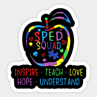 Sped Squad Definition Special Needs Education Inclusion Sticker